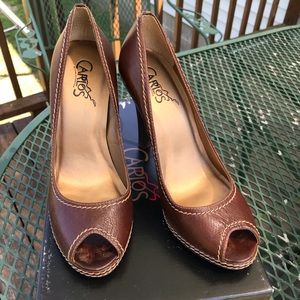 SOLD Carlos Santa Leather High Heals